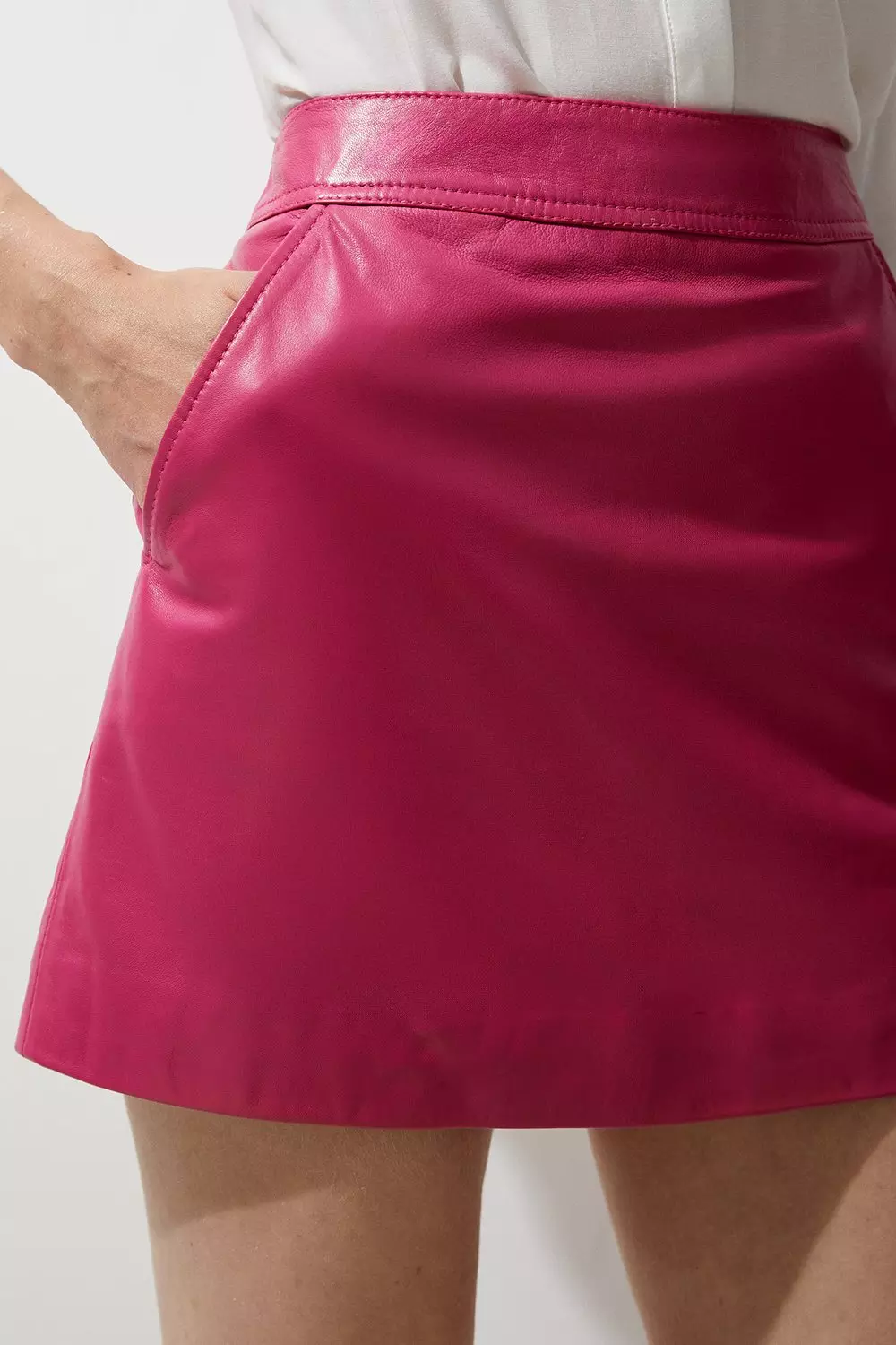 Leather Mini Skirt | Karen Millen